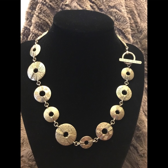 Sigrid Olsen Jewelry - Vintage Sigrid Olsen Gold Circle Necklace